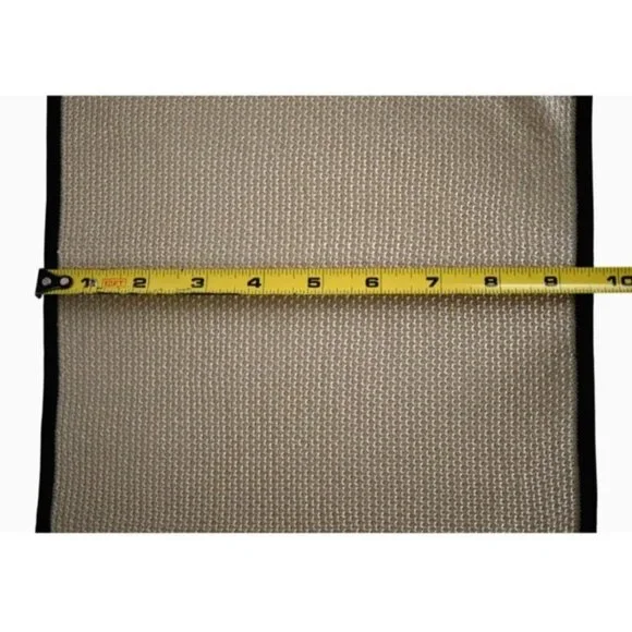 NEW Auth GUCCI Ivory/Black 100% SILK KNIT Pocket Square Handkerchief - Picture 2 of 7